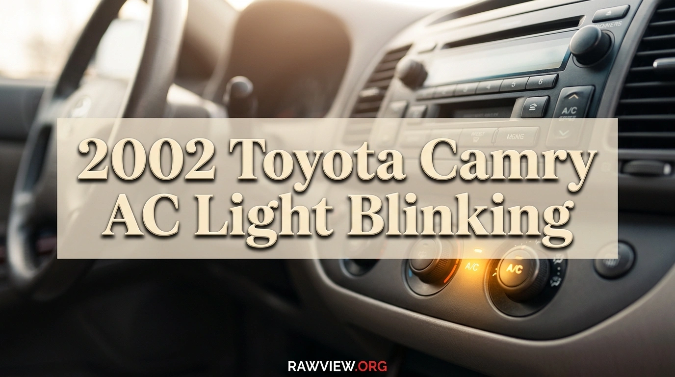 2002 Toyota Camry AC Light Blinking