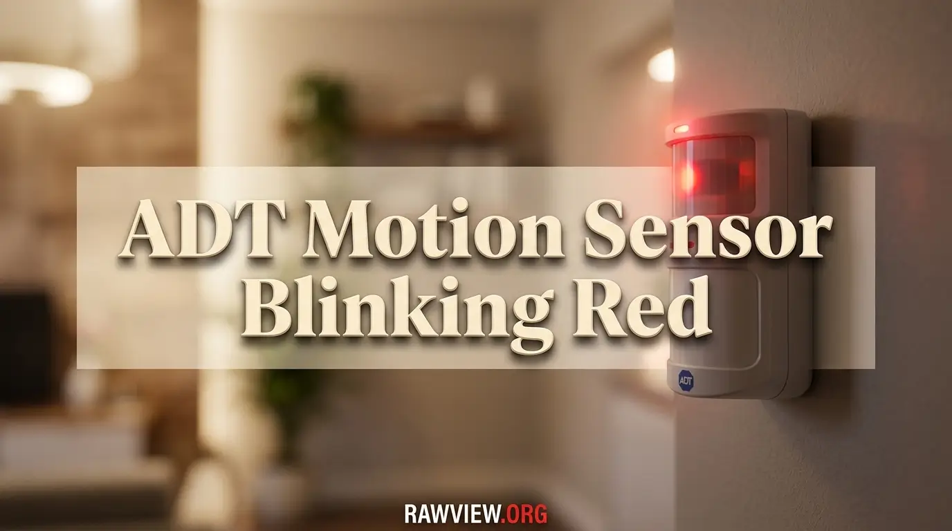 ADT Motion Sensor Blinking Red