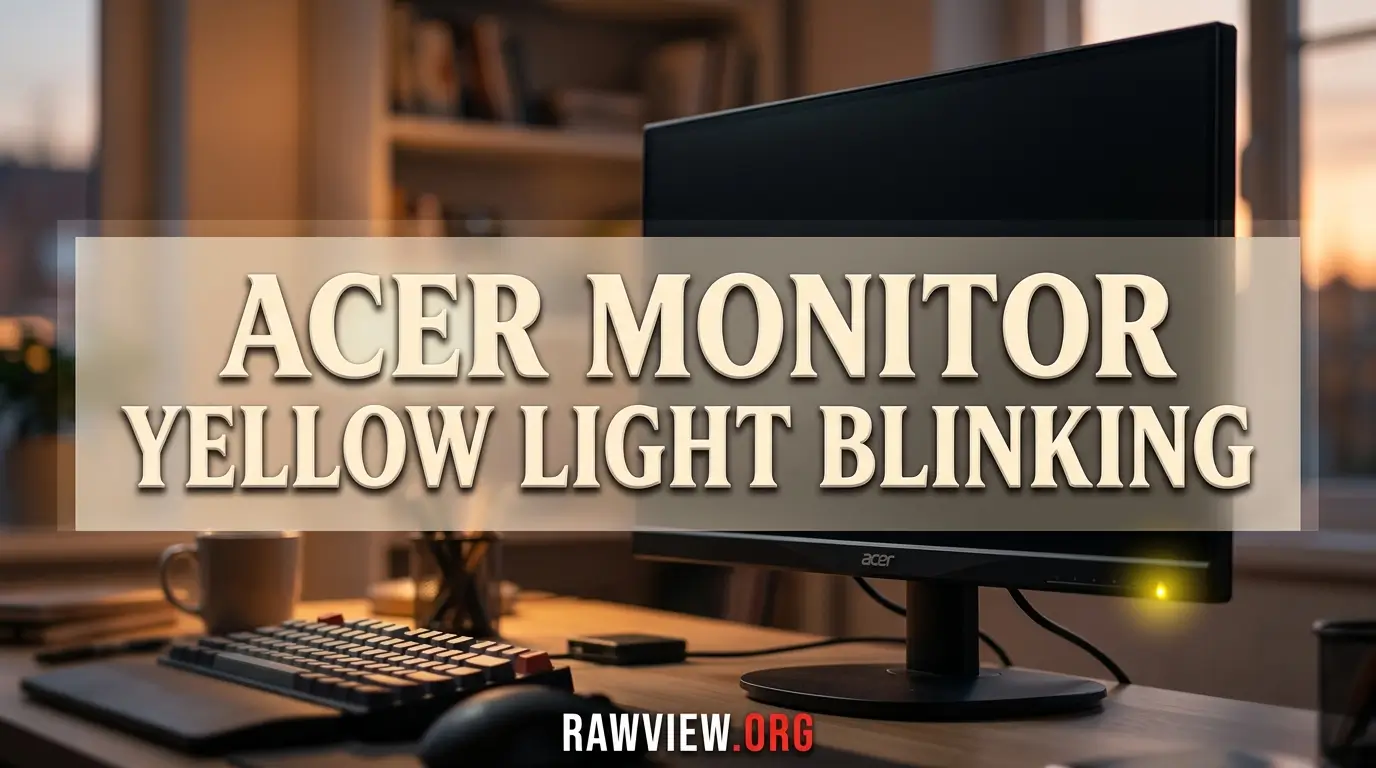 Acer Monitor Yellow Light Blinking