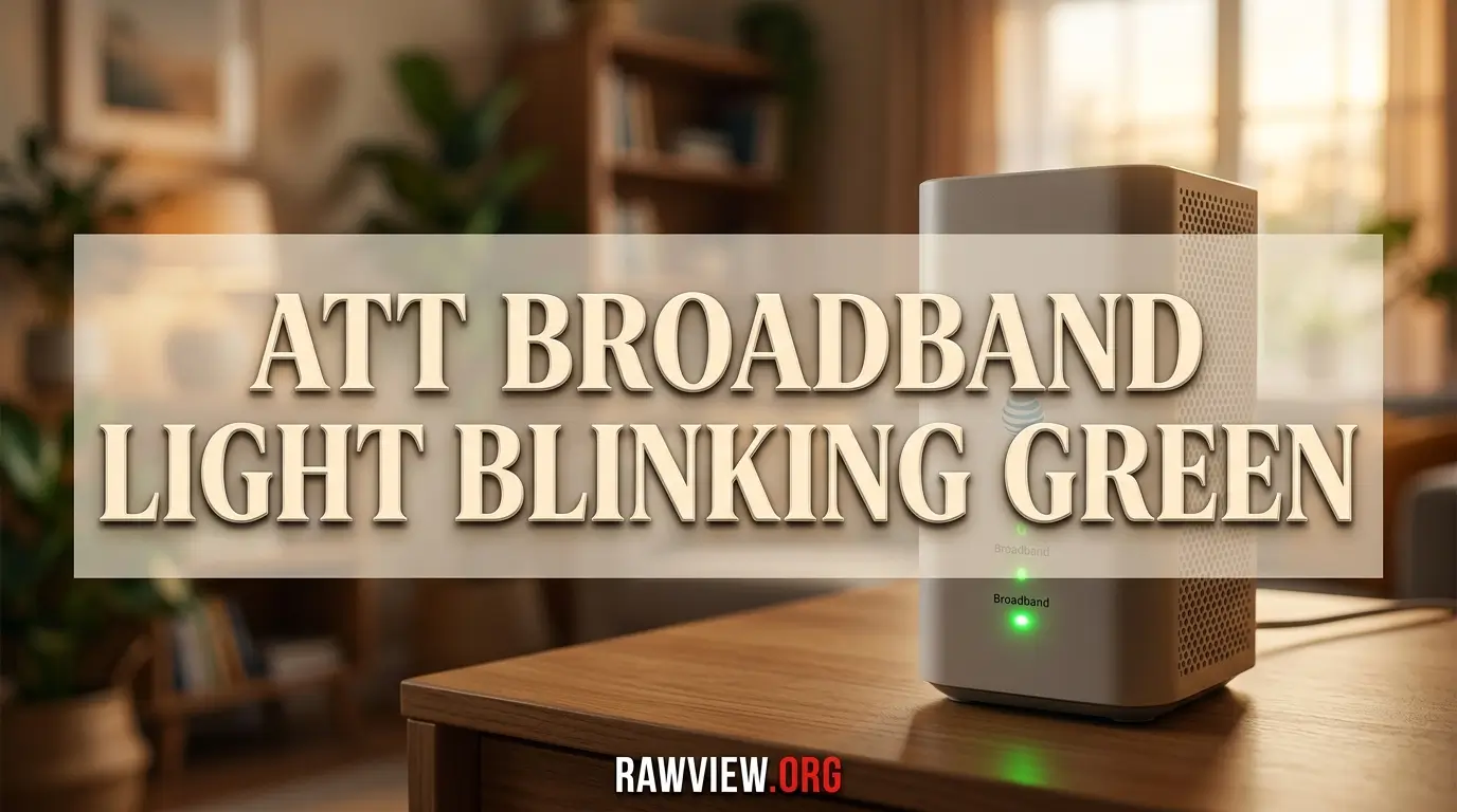 Att Broadband Light Blinking Green