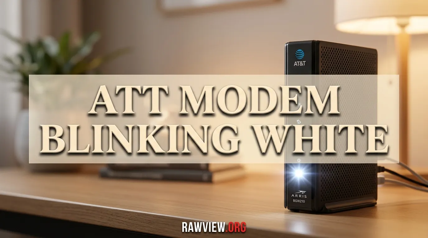Att Modem Blinking White
