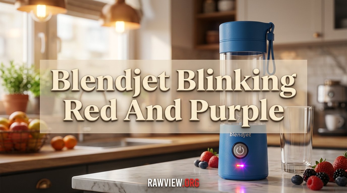 Blendjet Blinking Red And Purple