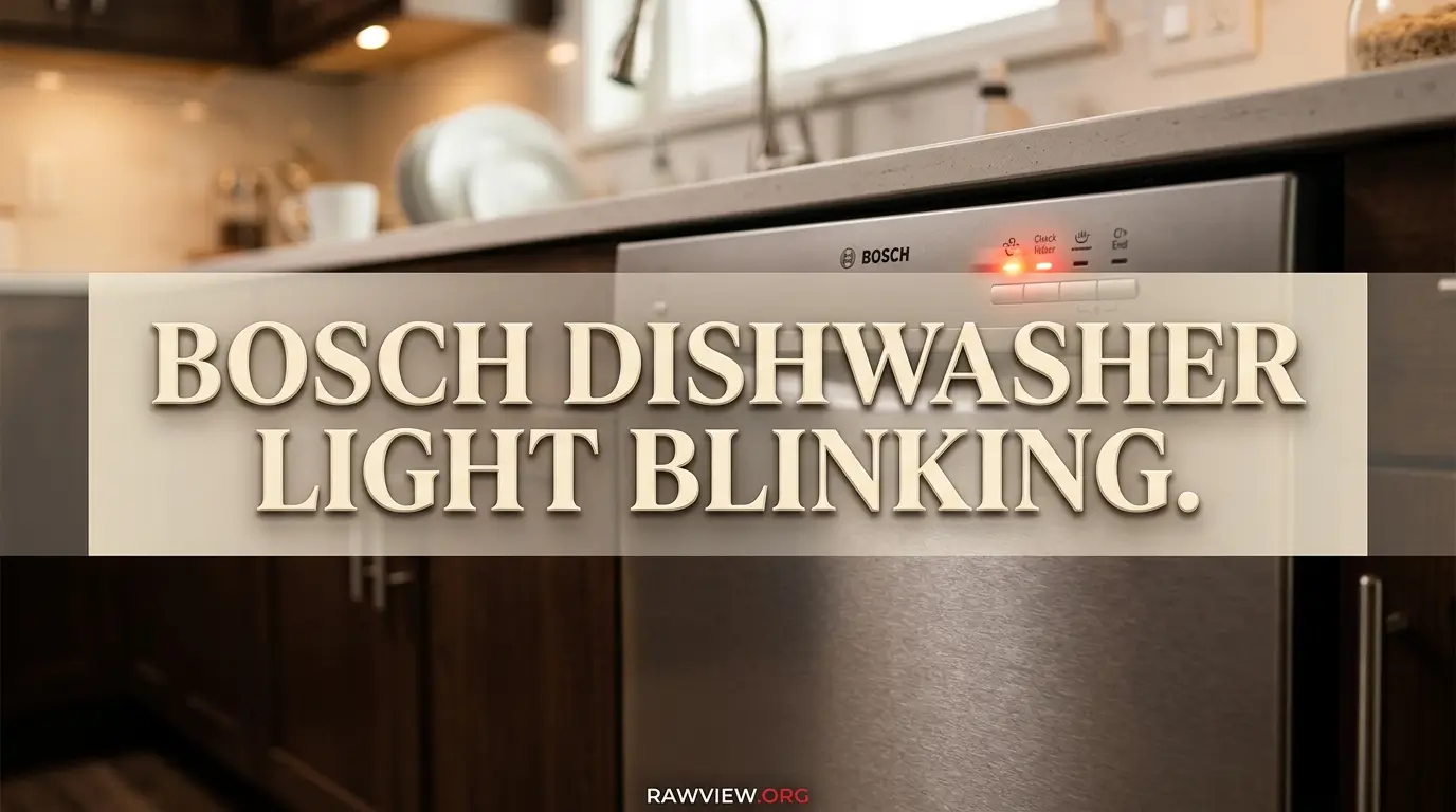 Bosch Dishwasher Light Blinking