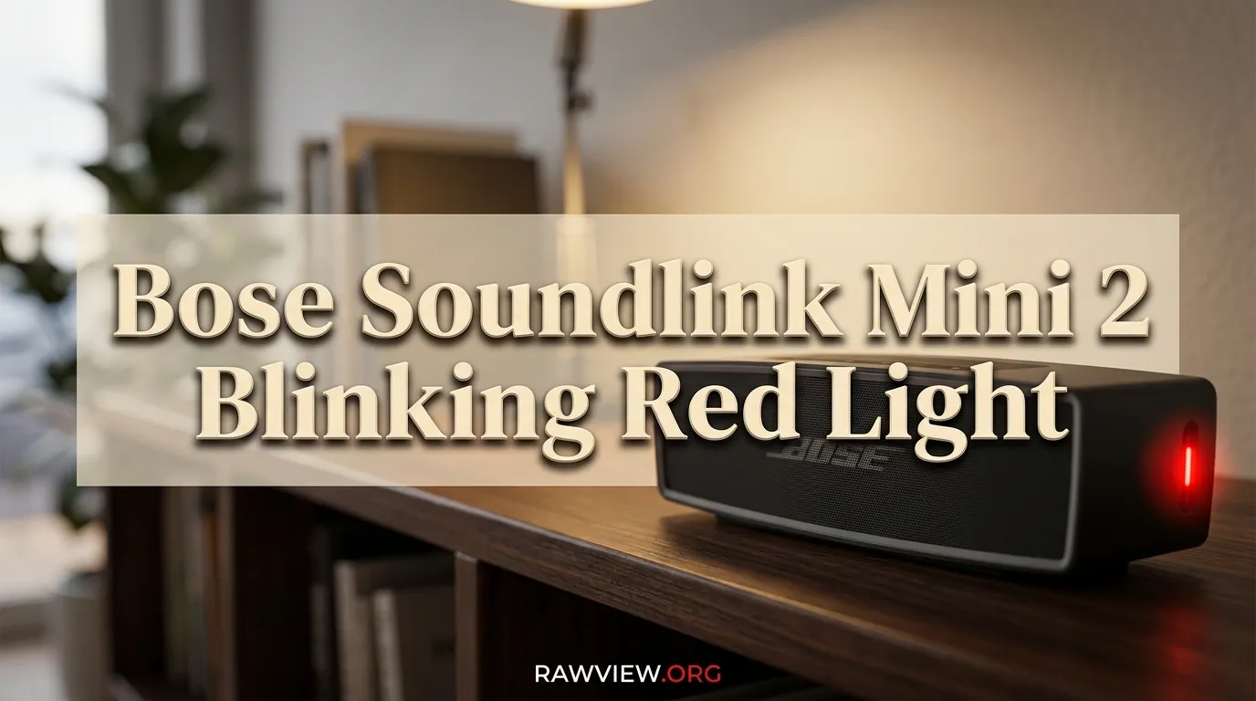 Bose Soundlink Mini 2 Blinking Red Light