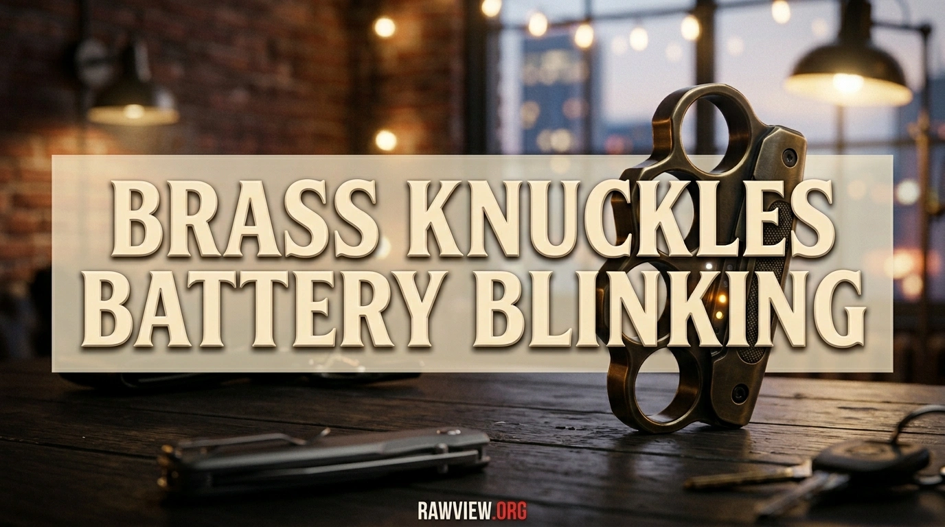 Brass Knuckles Battery Blinking