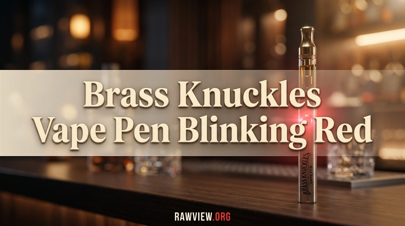 Brass Knuckles Vape Pen Blinking Red