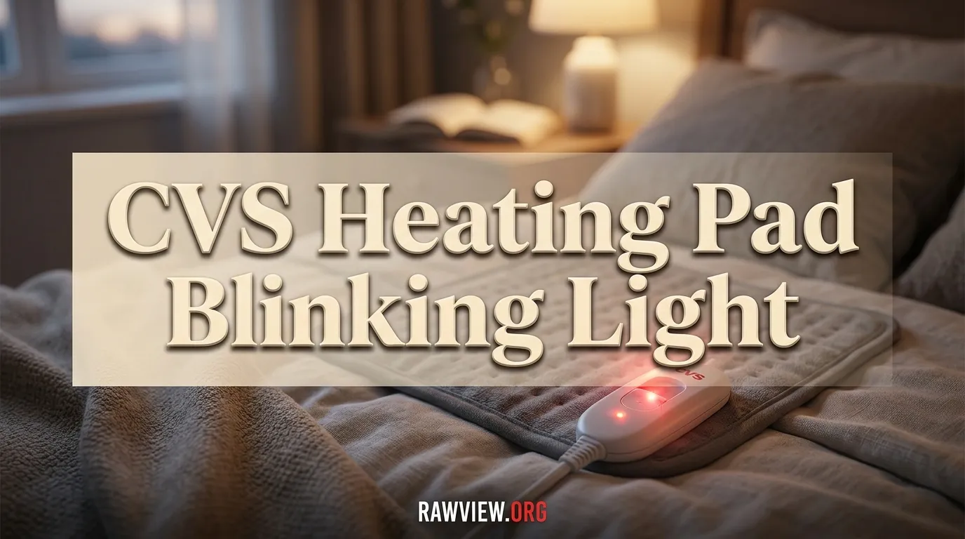CVS Heating Pad Blinking Light
