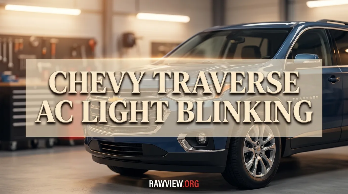 Chevy Traverse AC Light Blinking