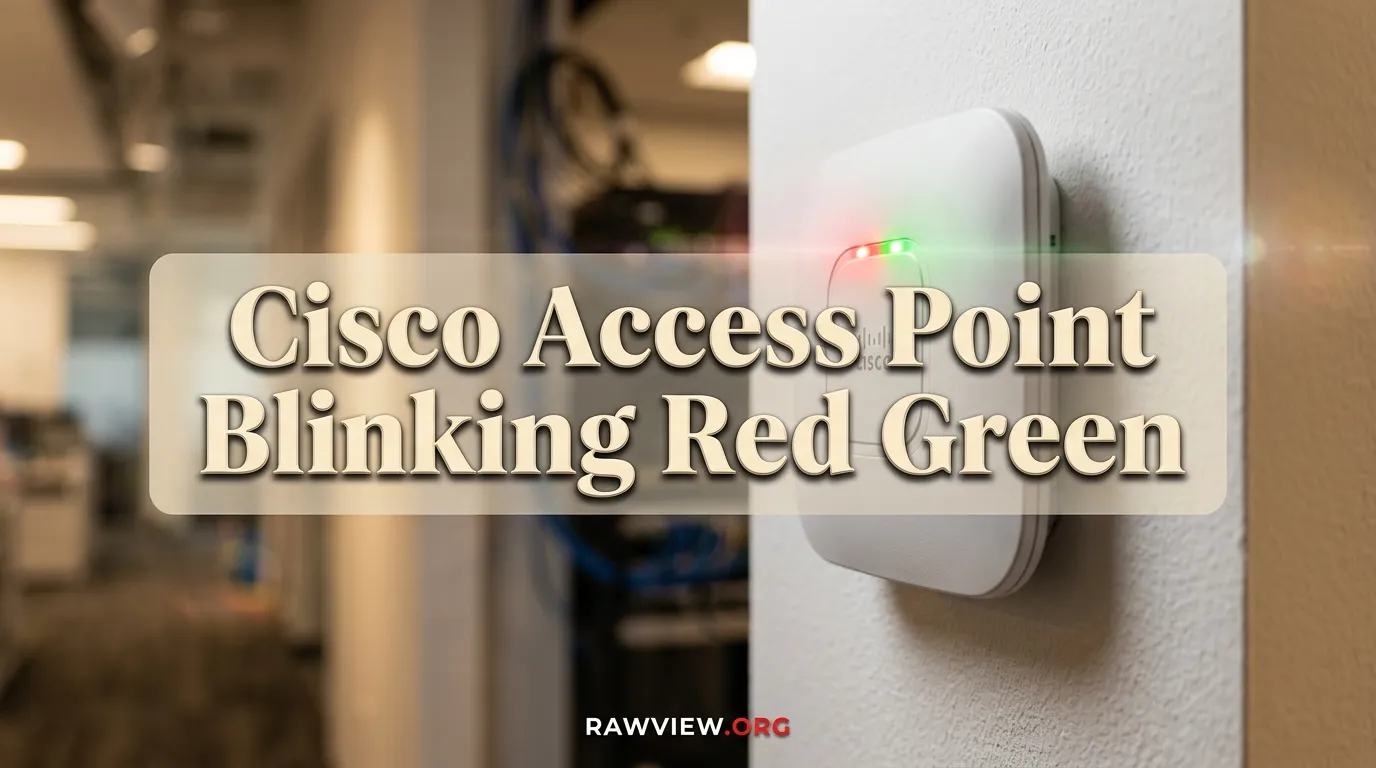 Cisco Access Point Blinking Red Green
