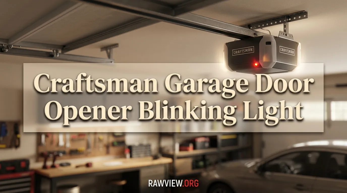 Craftsman Garage Door Opener Blinking Light
