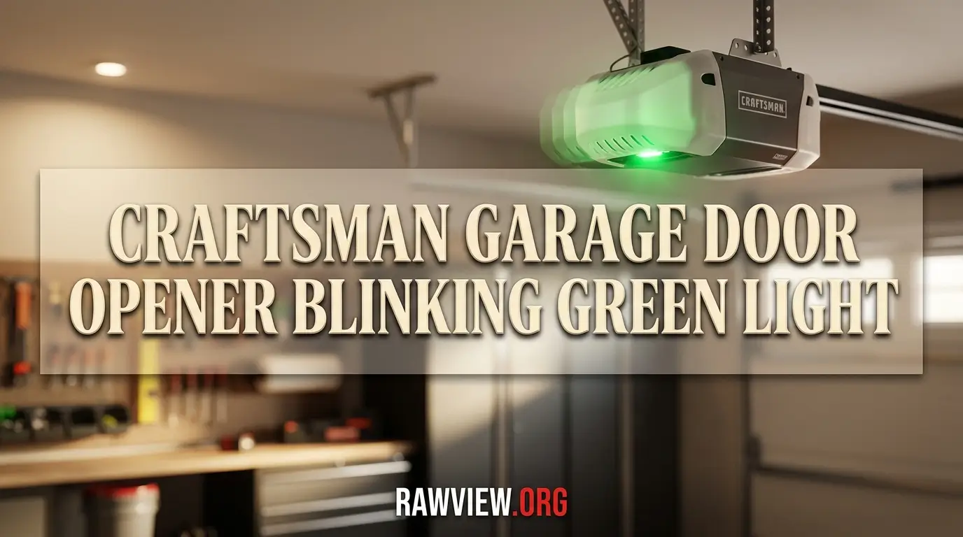 Craftsman Garage Door Opener Blinking Green Light