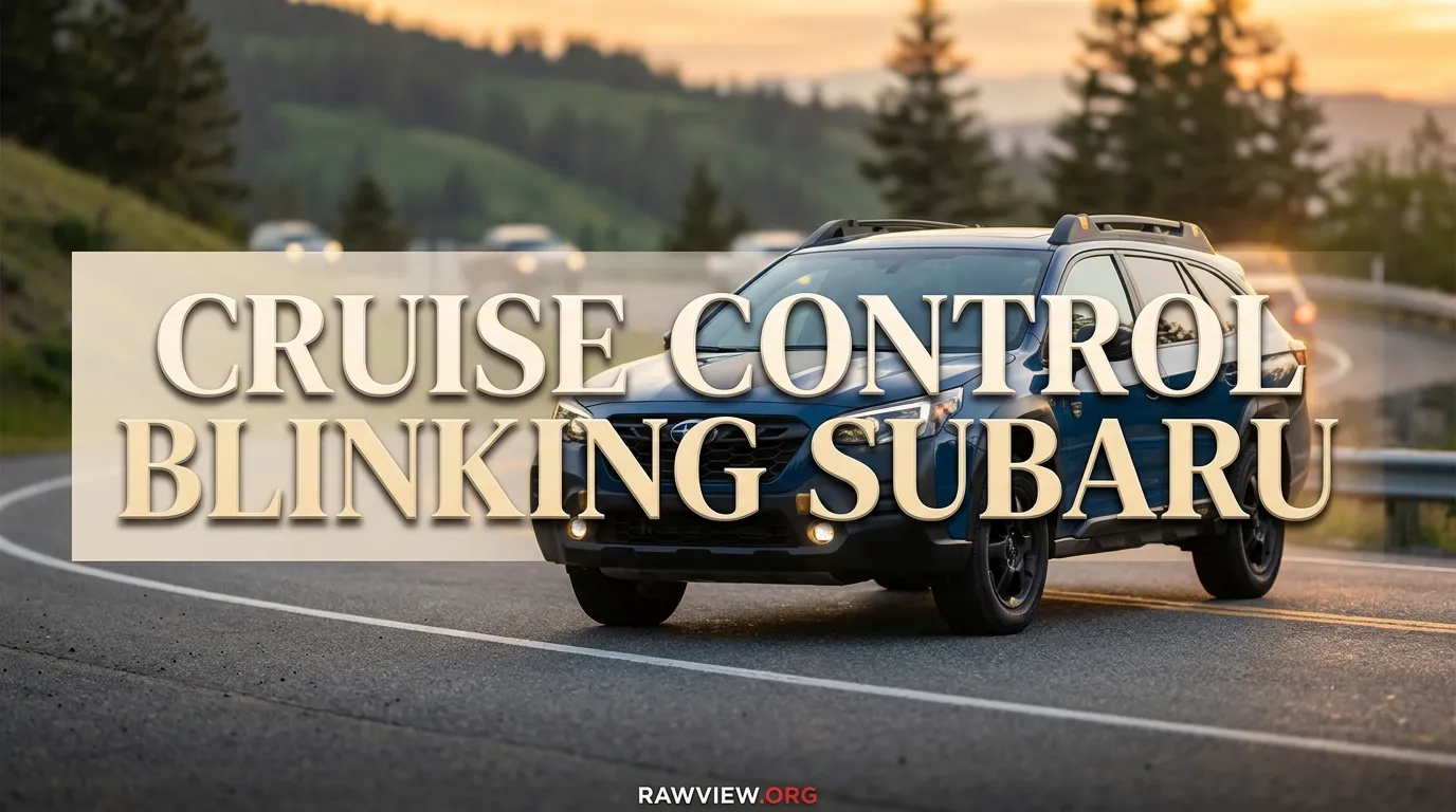 Cruise Control Blinking Subaru
