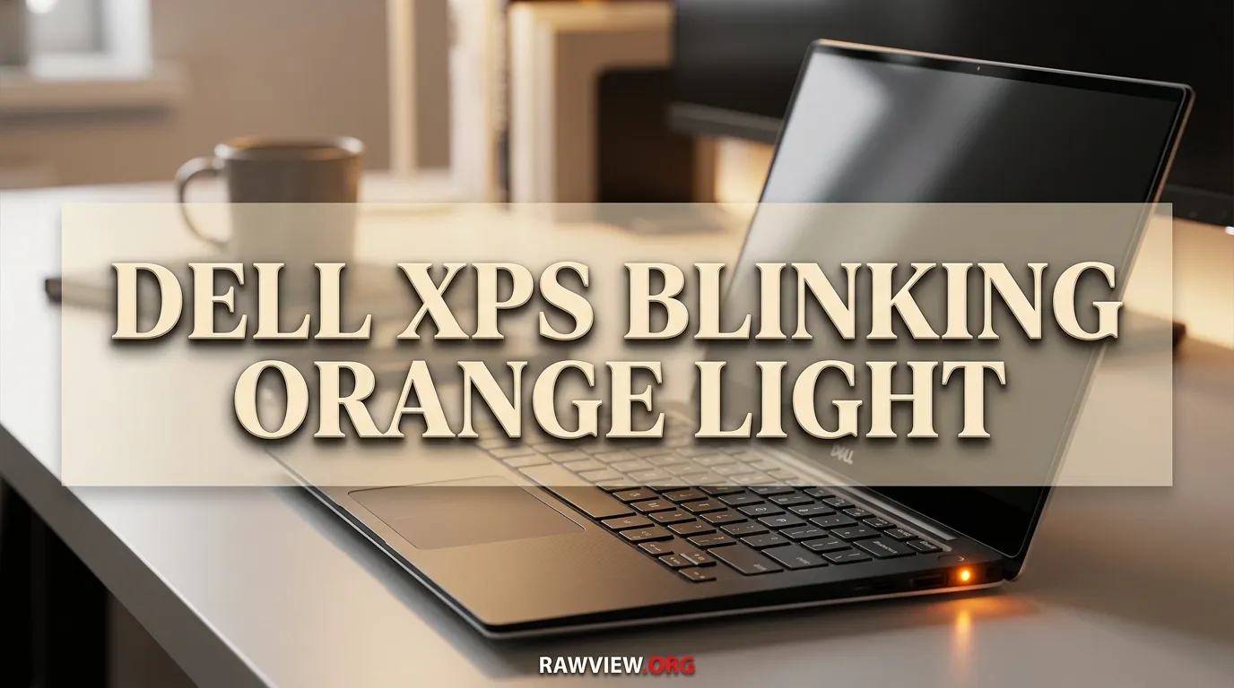 Dell Xps Blinking Orange Light