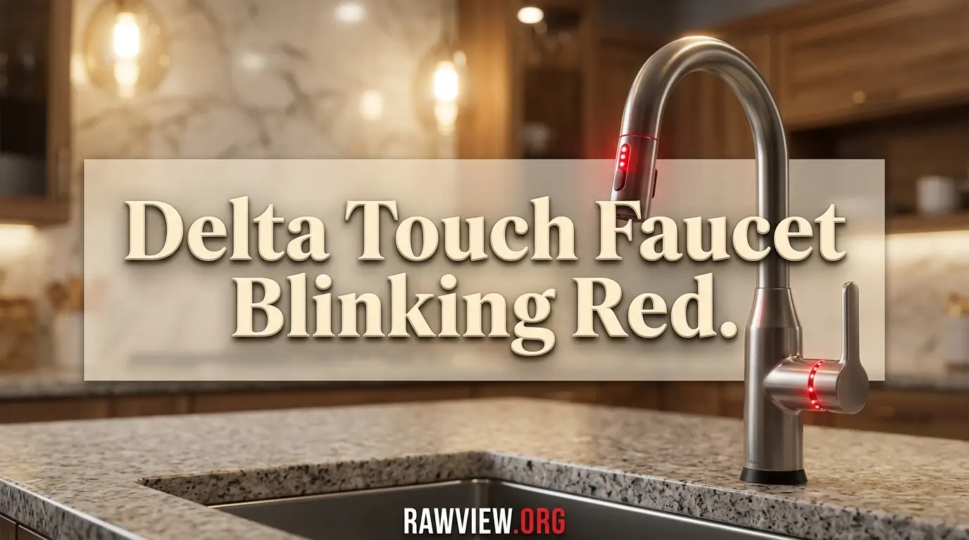 Delta Touch Faucet Blinking Red