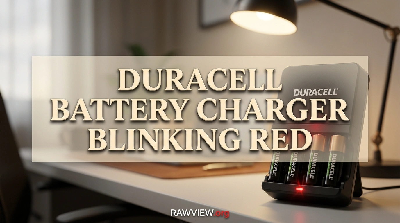 Duracell Battery Charger Blinking Red