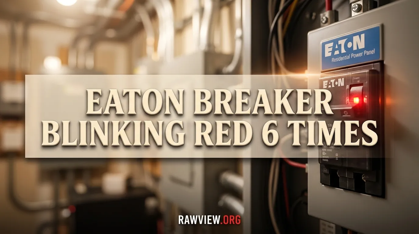 Eaton Breaker Blinking Red 6 Times
