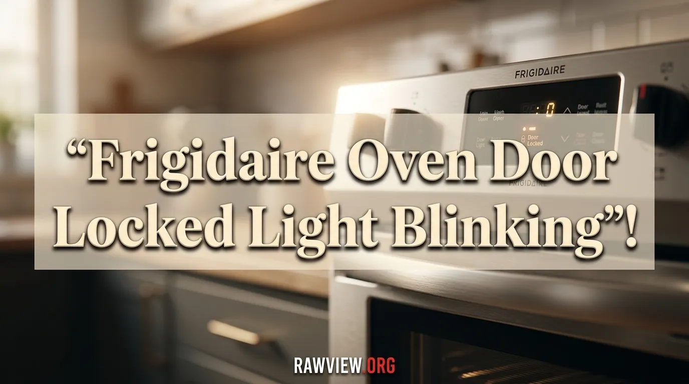 Frigidaire Oven Door Locked Light Blinking