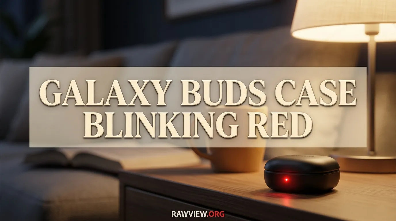 Galaxy Buds Case Blinking Red