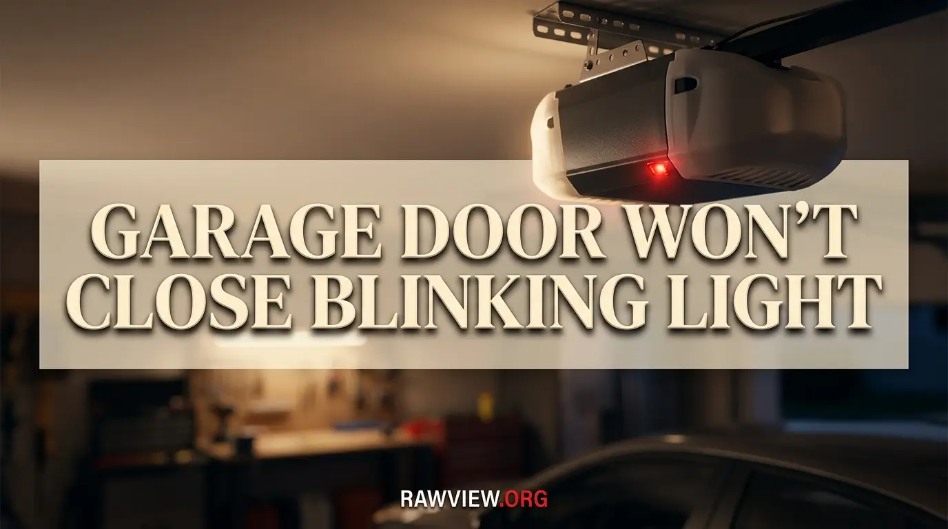 Garage Door Won't Close Blinking Light