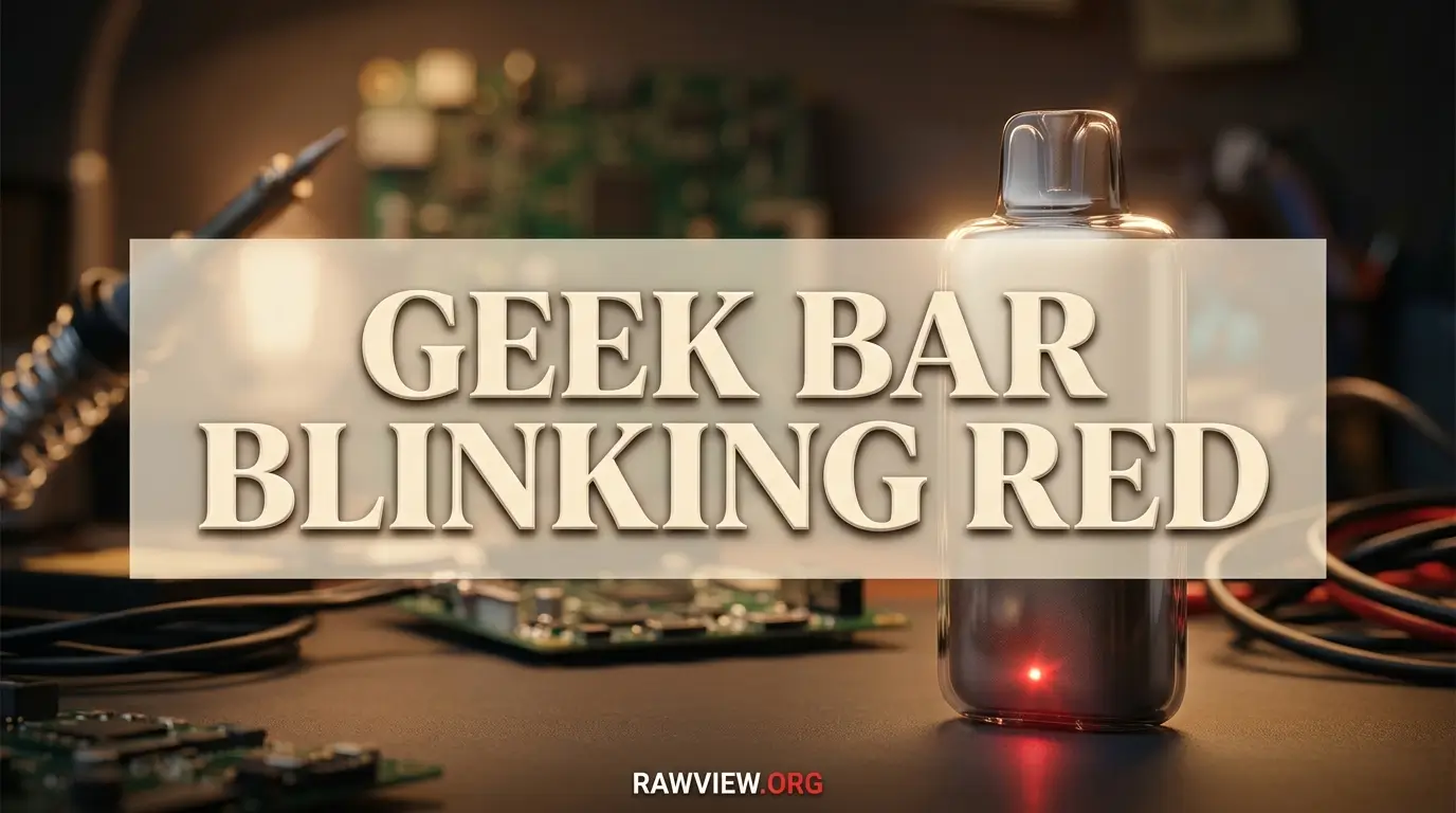 Geek Bar Blinking Red