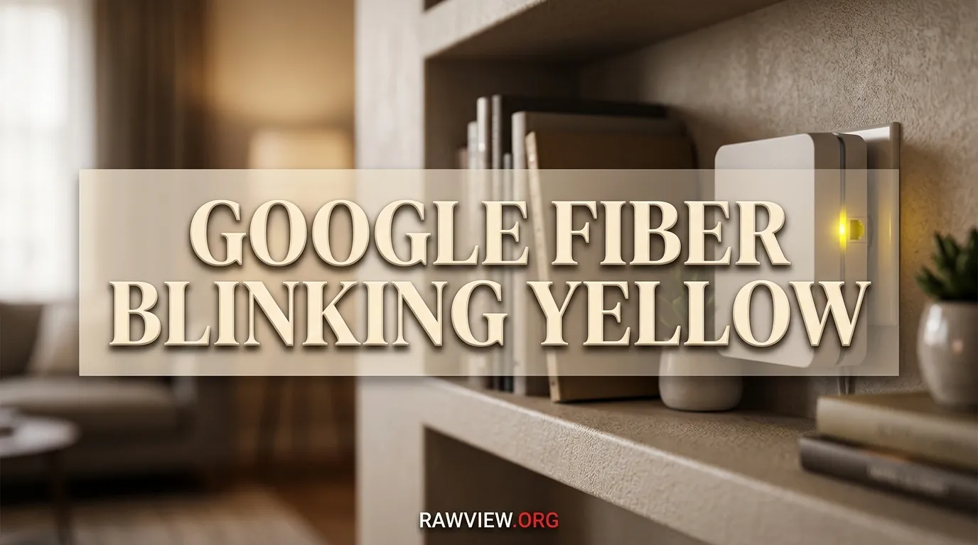 Google Fiber Blinking Yellow