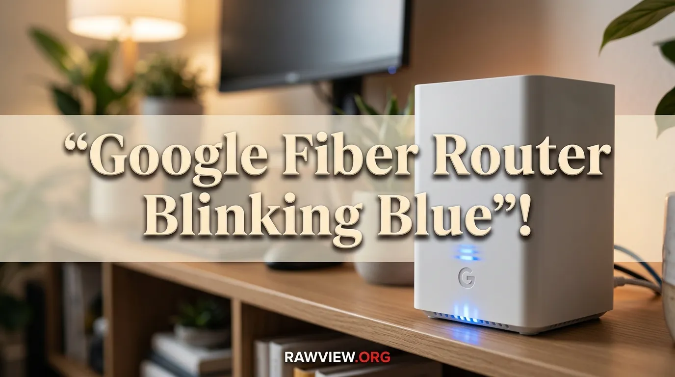 Google Fiber Router Blinking Blue
