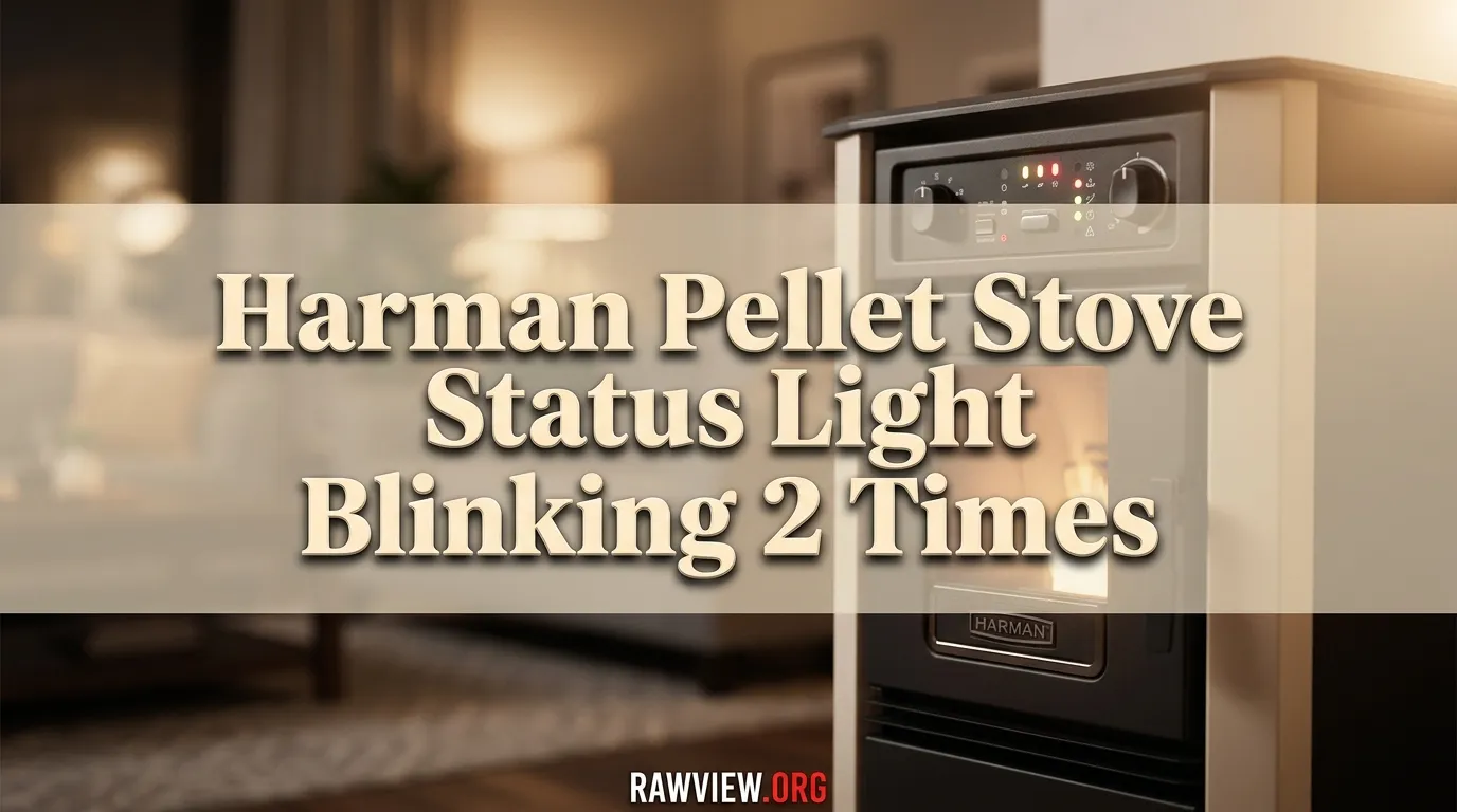 Harman Pellet Stove Status Light Blinking 2 Times