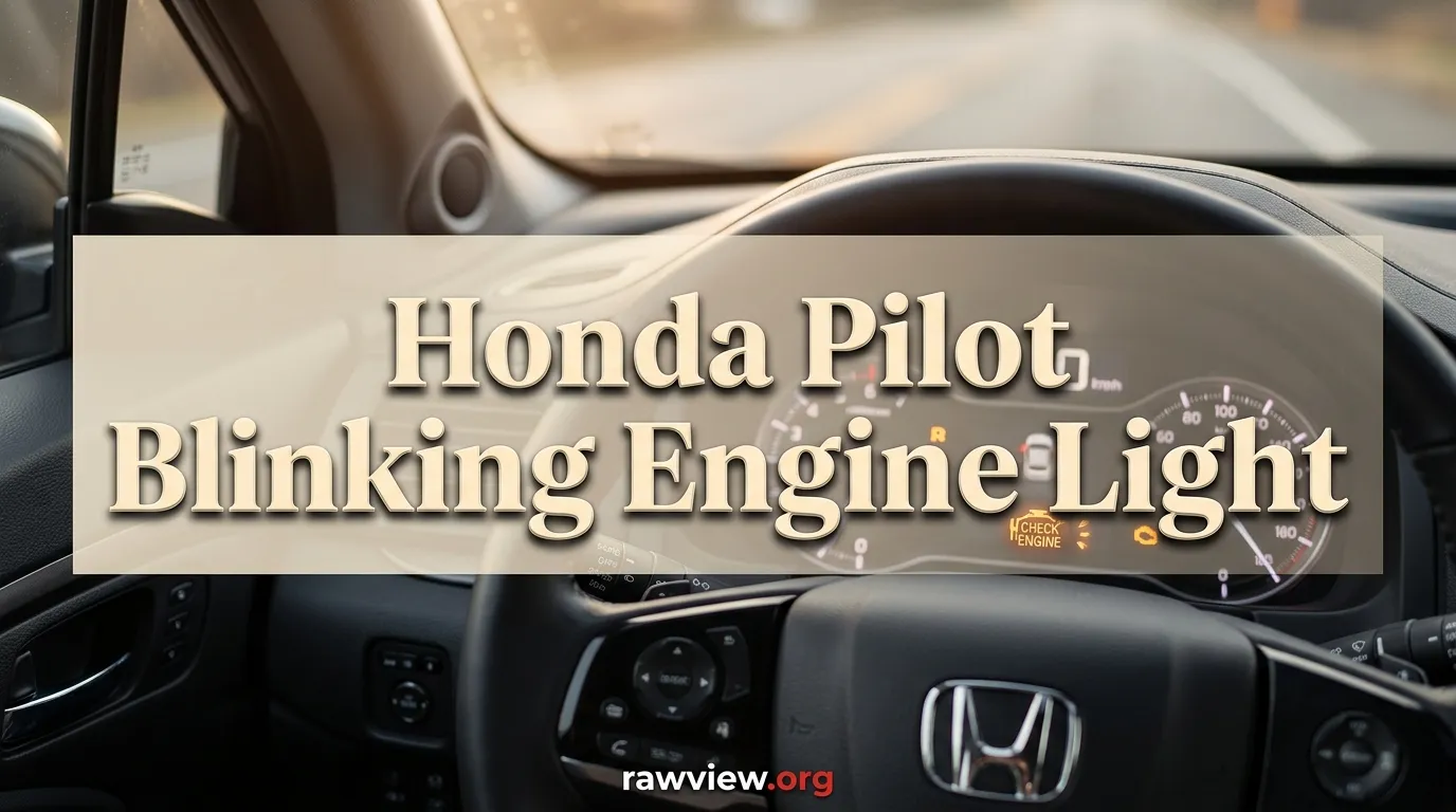 Honda Pilot Blinking Engine Light