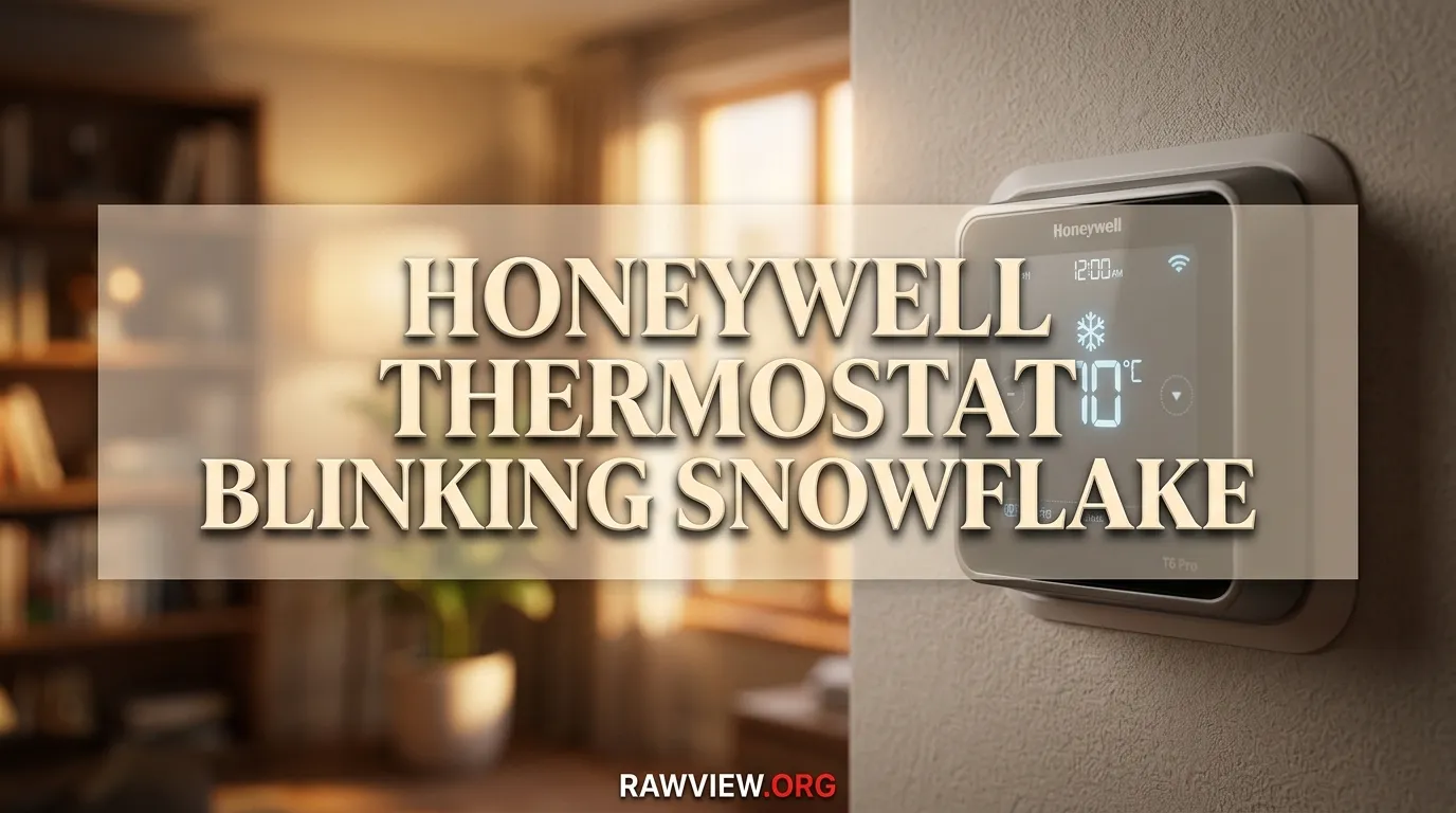 Honeywell Thermostat Blinking Snowflake