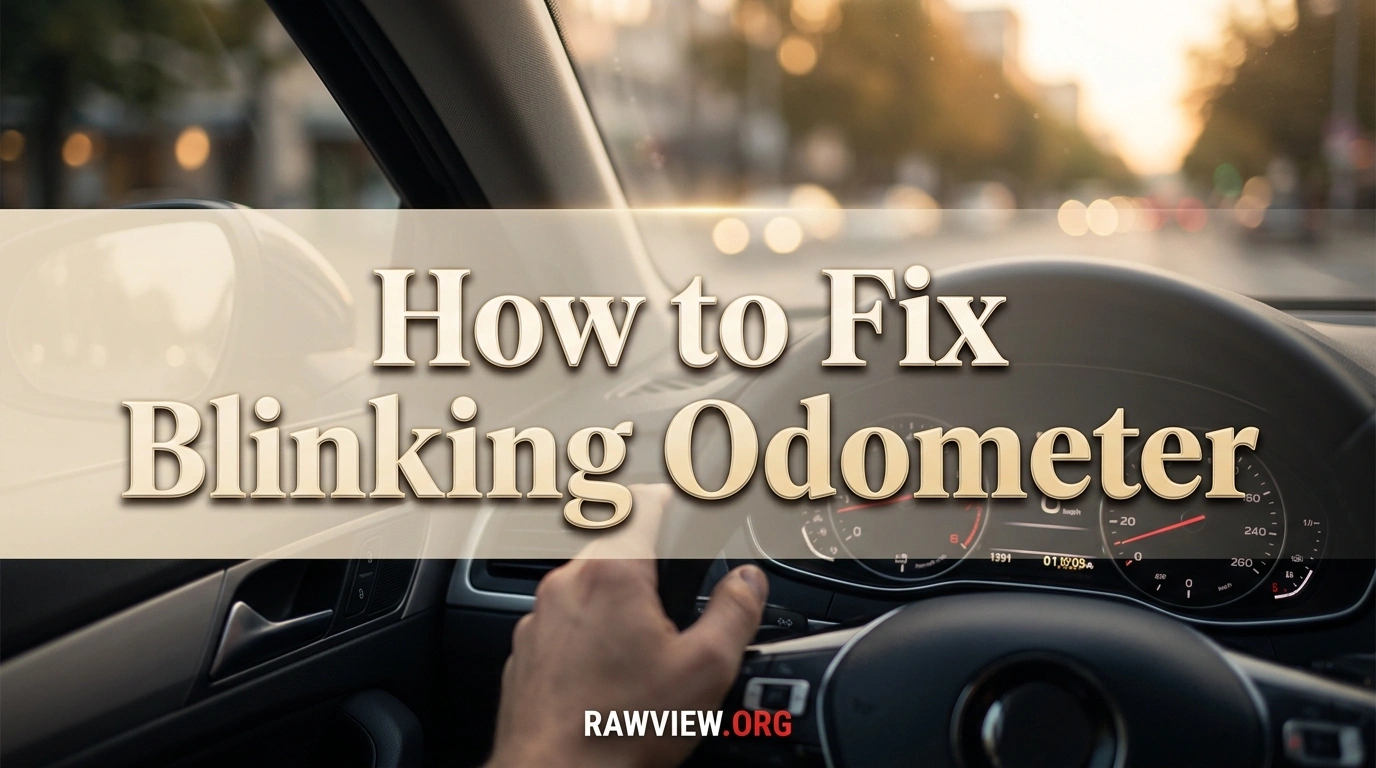 How to Fix Blinking Odometer