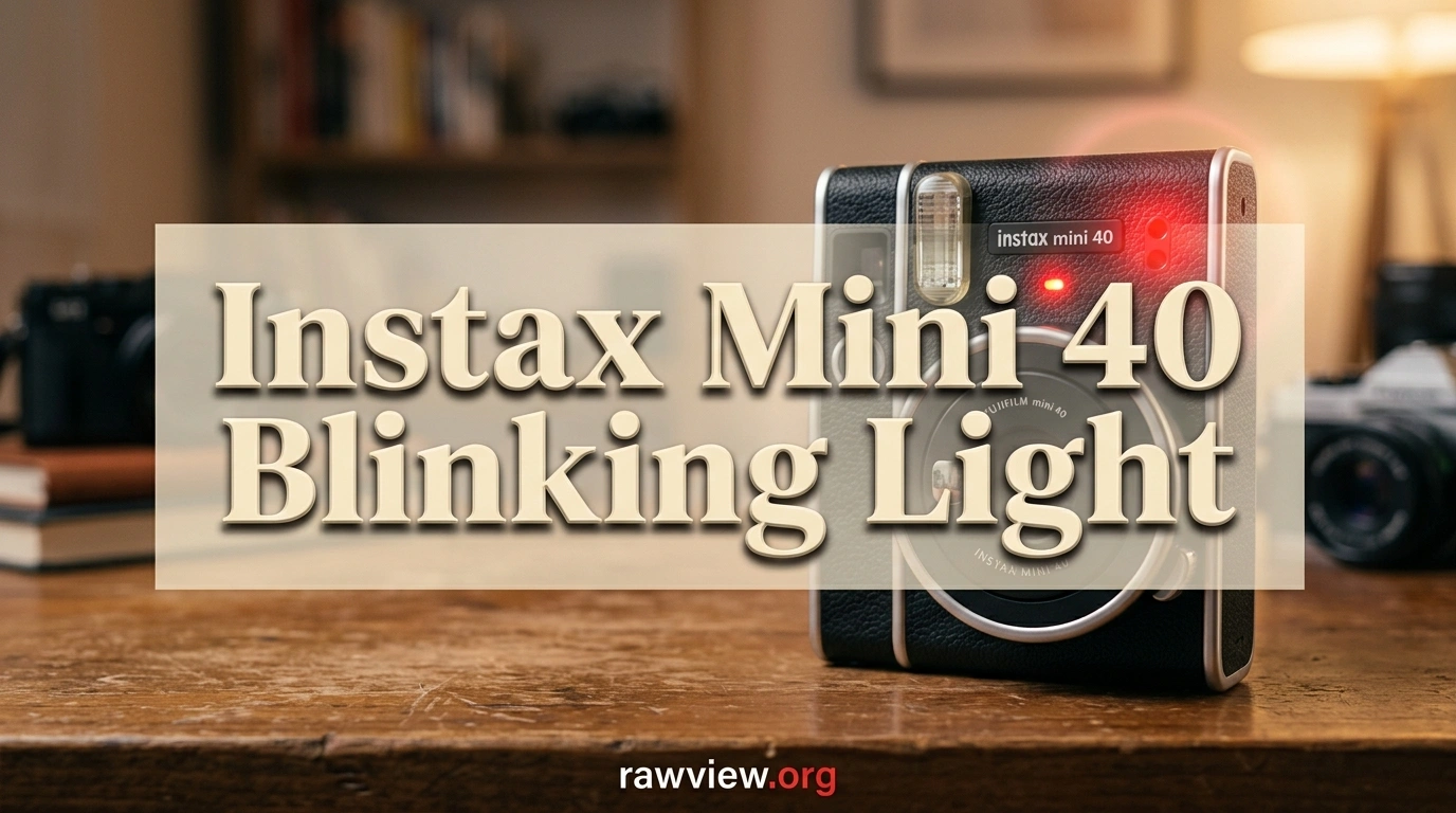 Instax Mini 40 Blinking Light