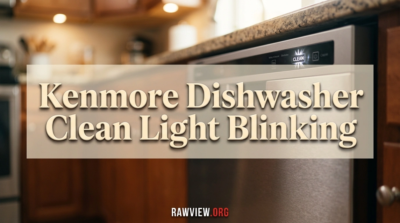 Kenmore Dishwasher Clean Light Blinking