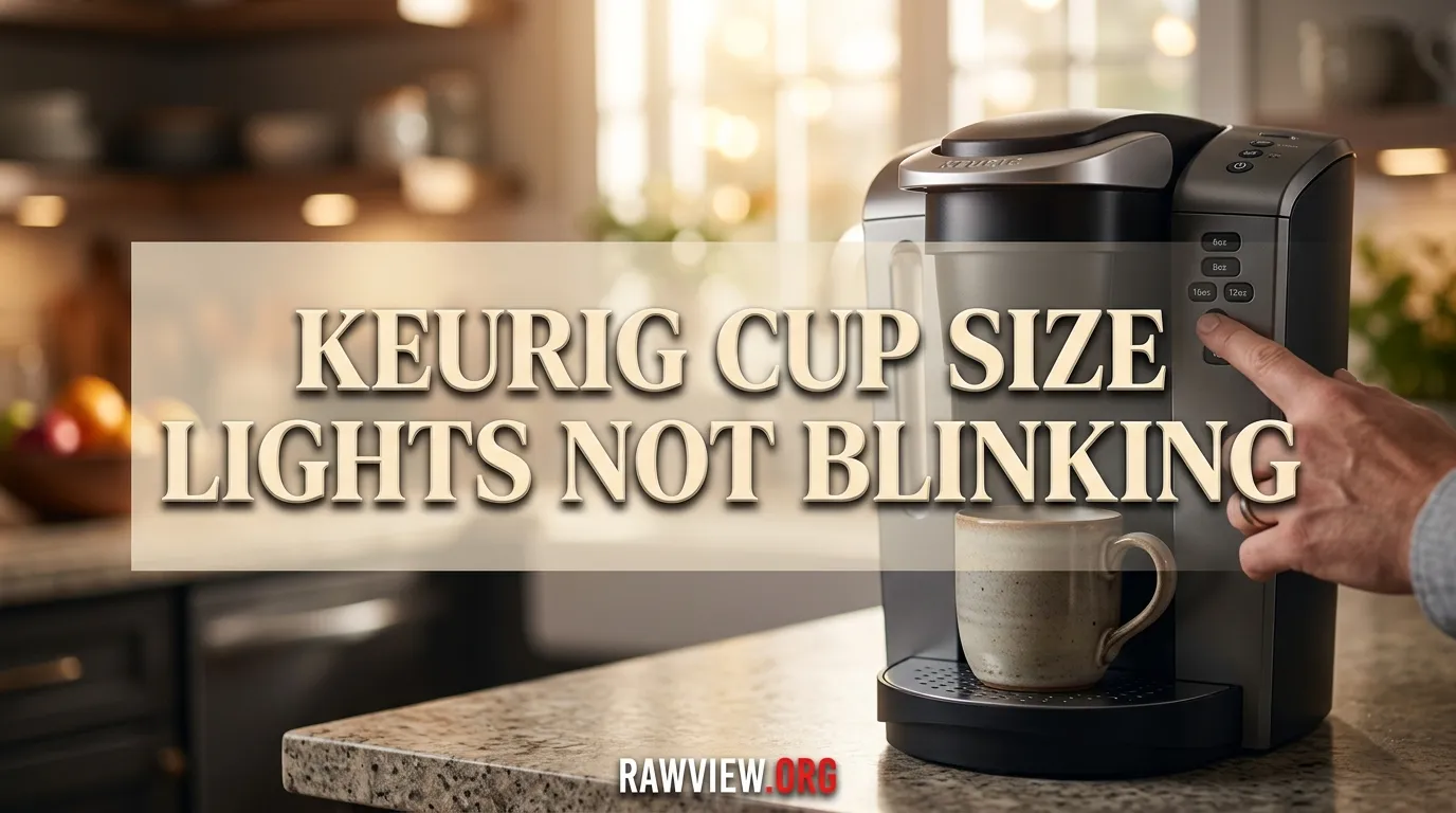 Keurig Cup Size Lights Not Blinking