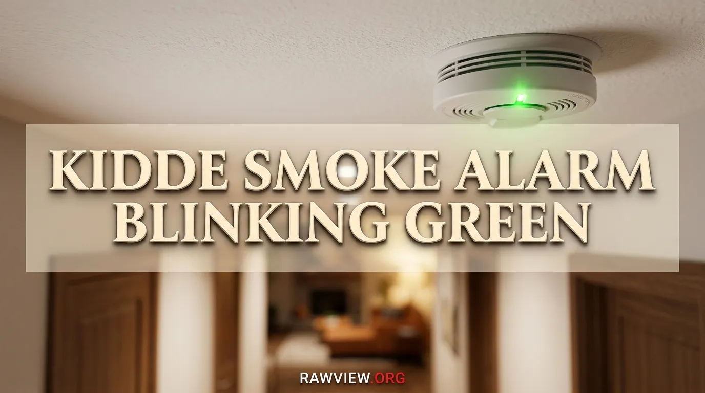 Kidde Smoke Alarm Blinking Green