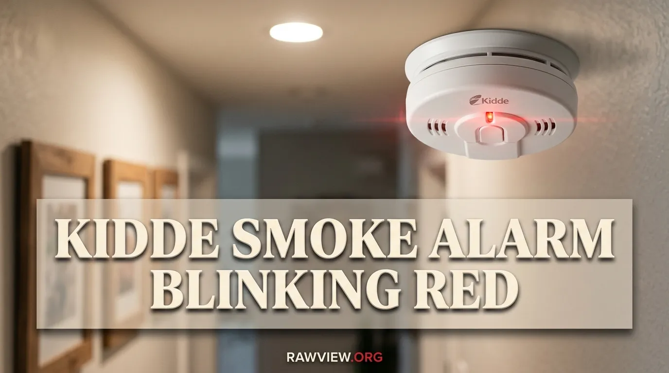 Kidde Smoke Alarm Blinking Red