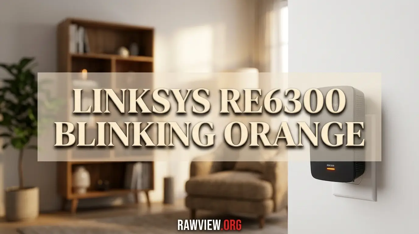 Linksys Re6300 Blinking Orange