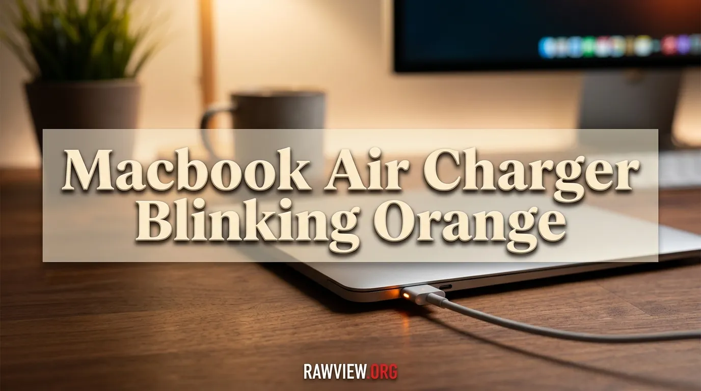 Macbook Air Charger Blinking Orange