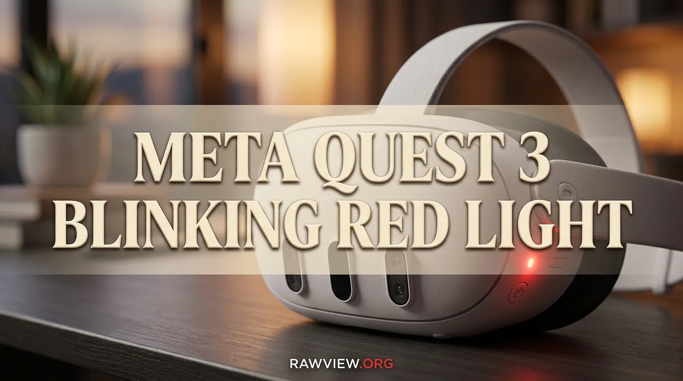 Meta Quest 3 Blinking Red Light