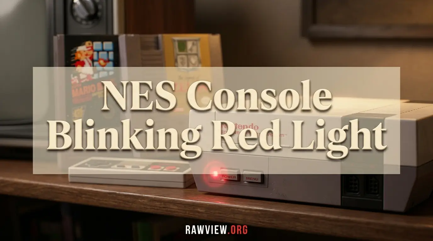 Nes Console Blinking Red Light