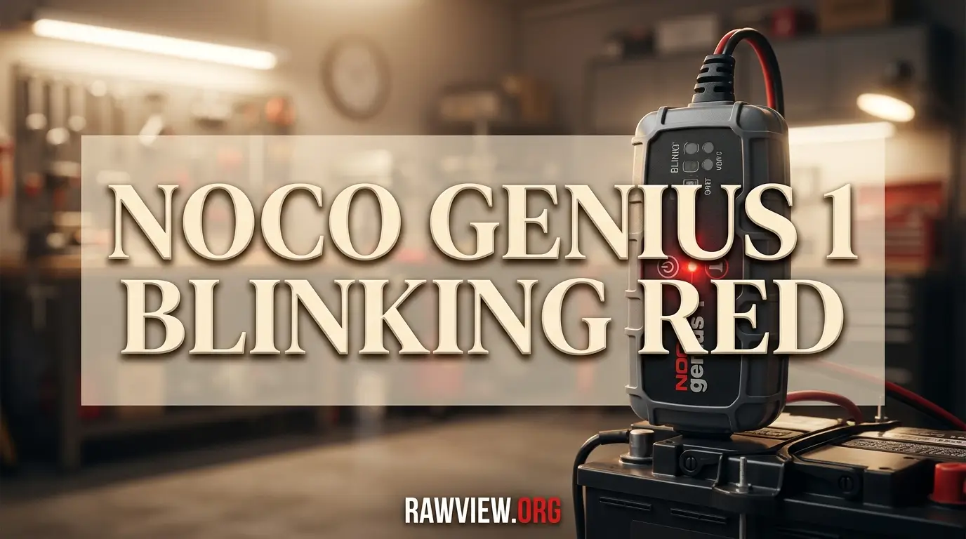 Noco Genius 1 Blinking Red
