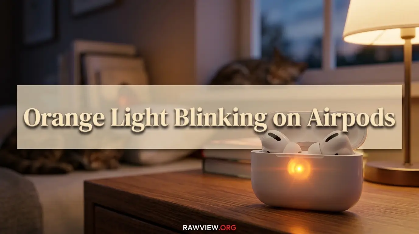 Orange Light Blinking on Airpods