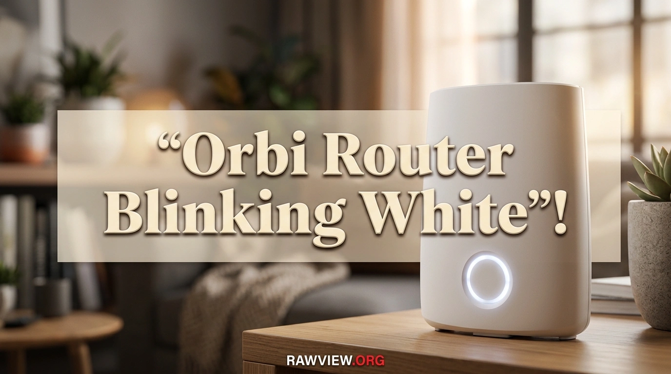 Orbi Router Blinking White