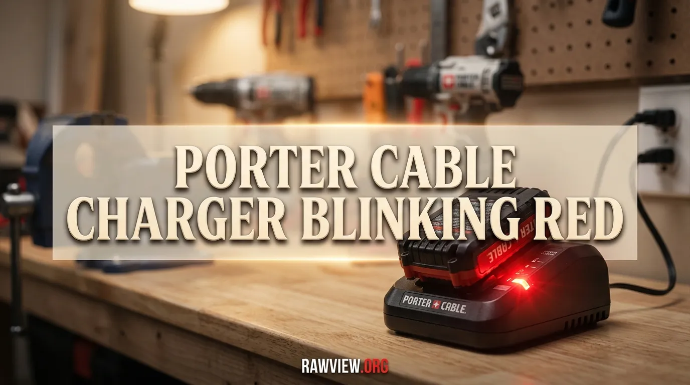 Porter Cable Charger Blinking Red