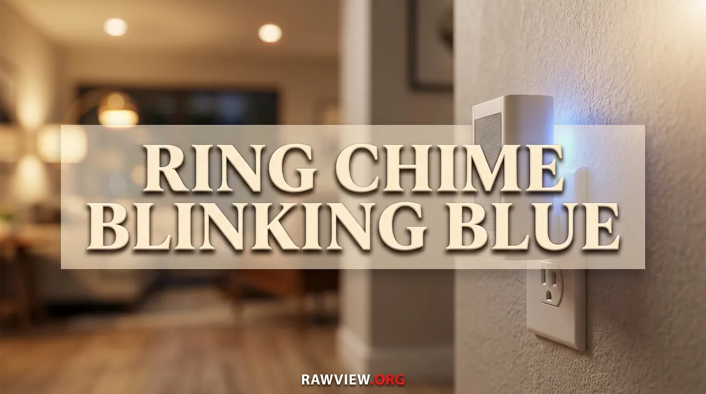 Ring Chime Blinking Blue