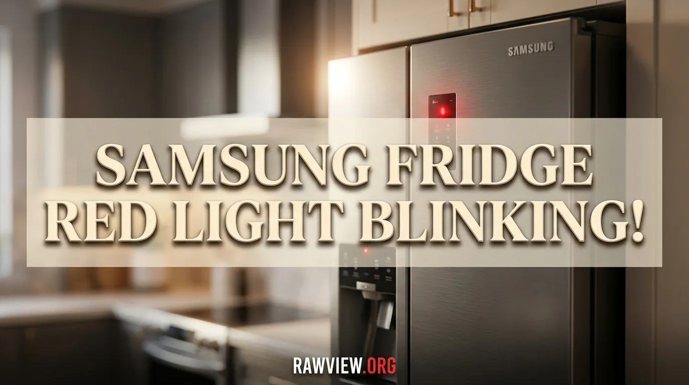 Samsung Fridge Red Light Blinking