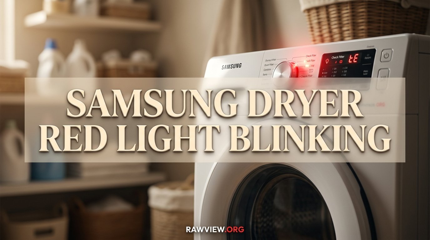 Samsung Dryer Red Light Blinking-FI