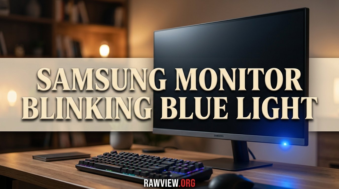 Samsung Monitor Blinking Blue Light-FI