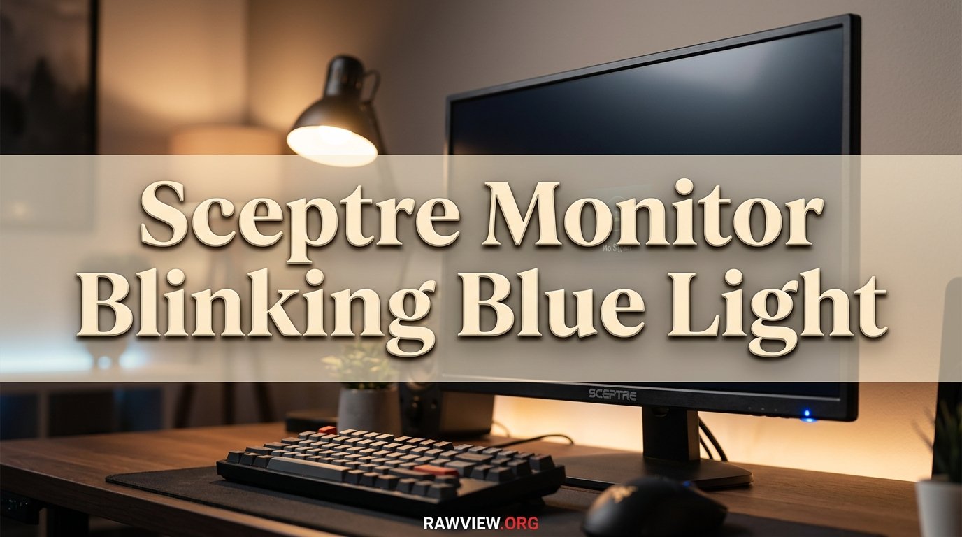 Sceptre Monitor Blinking Blue Light