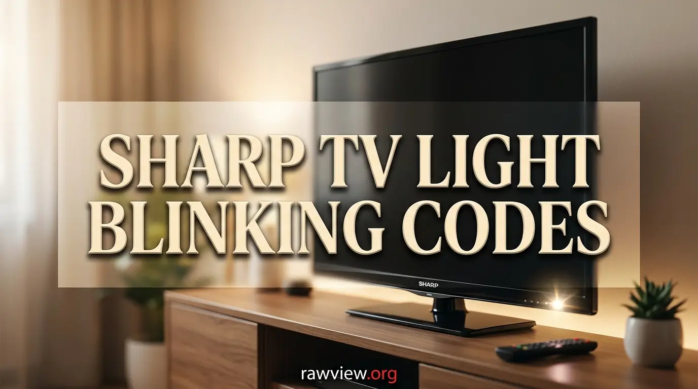 Sharp Tv Light Blinking Codes