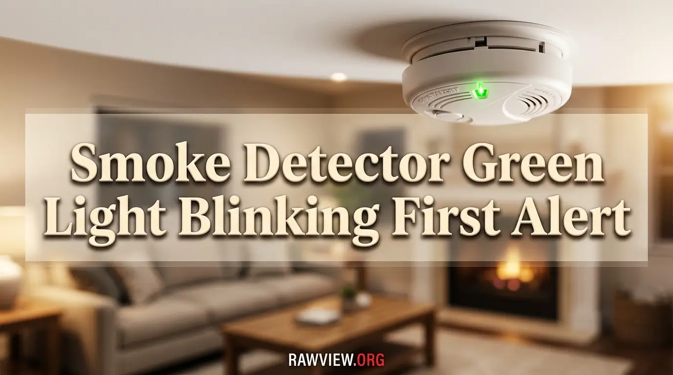 Smoke Detector Green Light Blinking First Alert